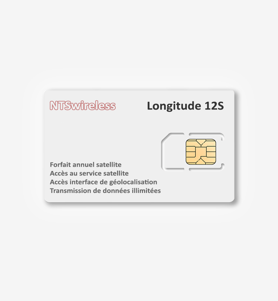 Plan Longitude 12S • Géolocalisation satellite annuelle illimitée